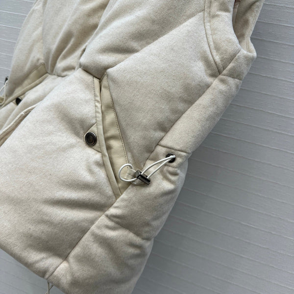 LP 25 Down Vest Ivory Wool Polyester 304335