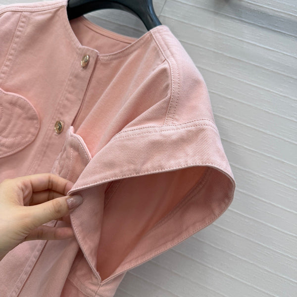 CC 26s Vest Jacket Pink Denim 360885