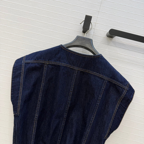 CC 26s Gilet Veste Jean Bleu Foncé 360879