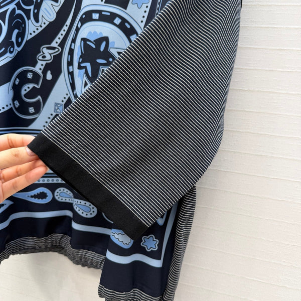 HM "Candy Libris" Long-Sleeve Dark Blue Cotton Tencel