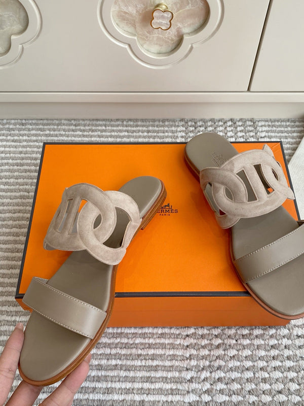 HM Lagune Sandal Taupe Suede 776542
