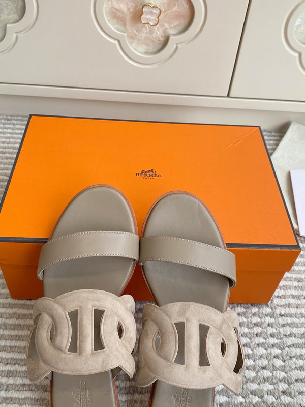 HM Lagune Sandal Taupe Suede 776542