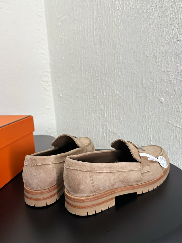 HM Faubourg Loafer 30mm Light Brown Suede 960938