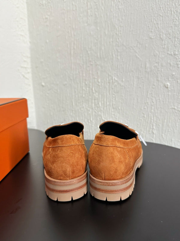 HM Faubourg Loafer 30mm Light Orange Suede 960939