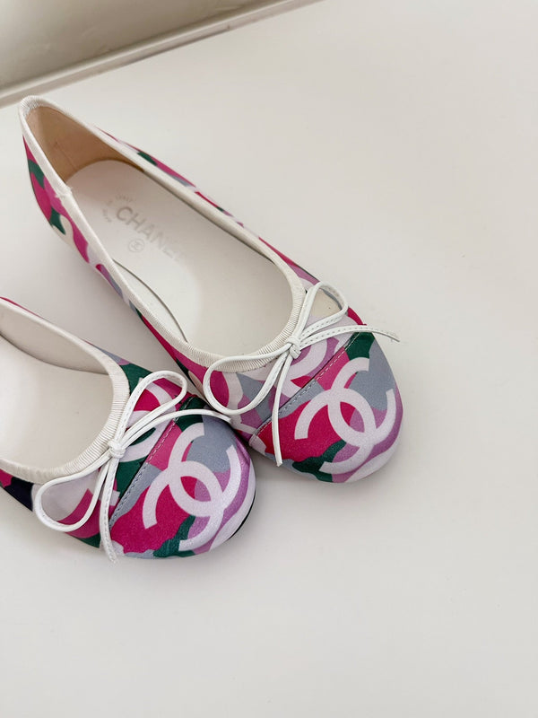 Ballet Flats Pink Cloth