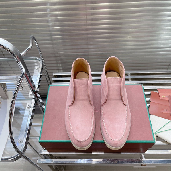 stivaletto chukka open walk in pelle scamosciata rosa chiaro