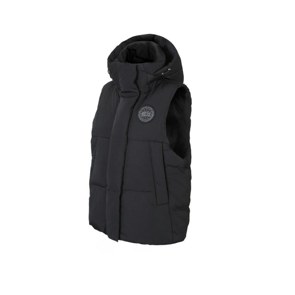 C. Goose Hooded Down Vest Black Polyester 0002
