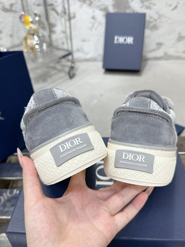 B33 Sneaker 30mm Dark Grey Mix Light Grey Monogram Suede 103966