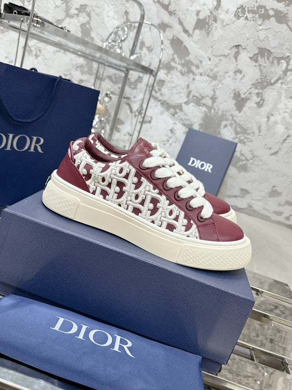 B33 Sneaker 30mm Burgundy Mix White Monogram Calfskin 103971