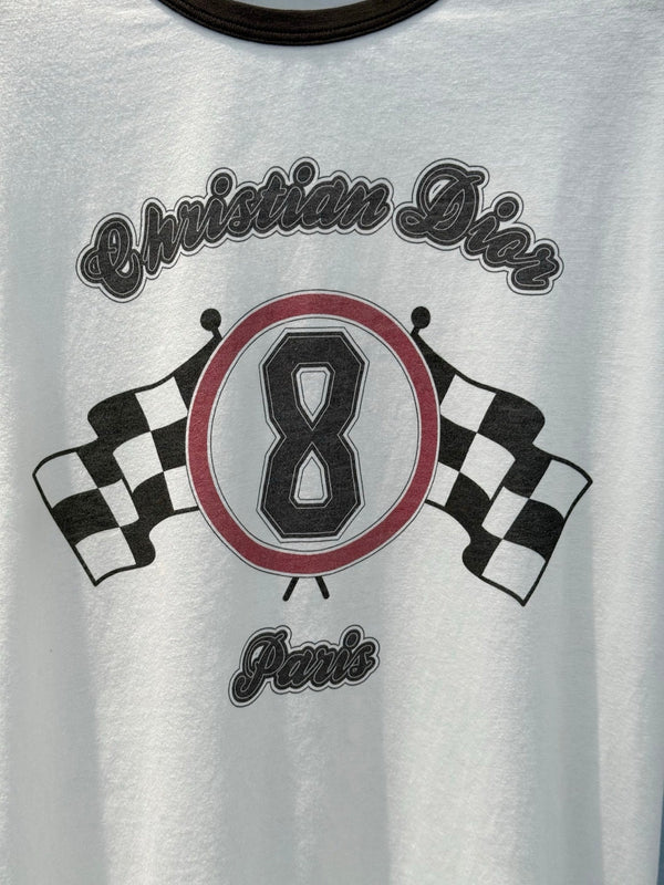 CD 25 Print 8 T-shirt White mix Black Cotton