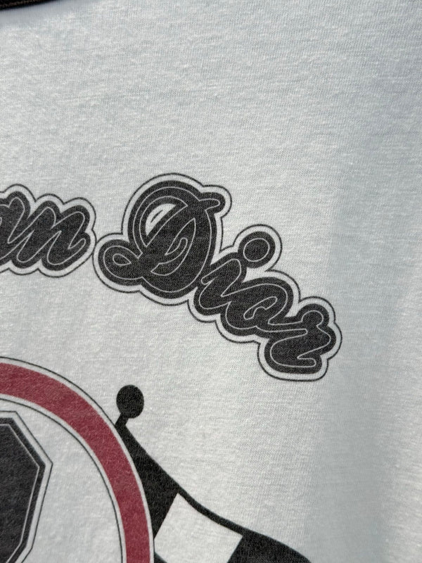 CD 25 Print 8 T-shirt White mix Black Cotton