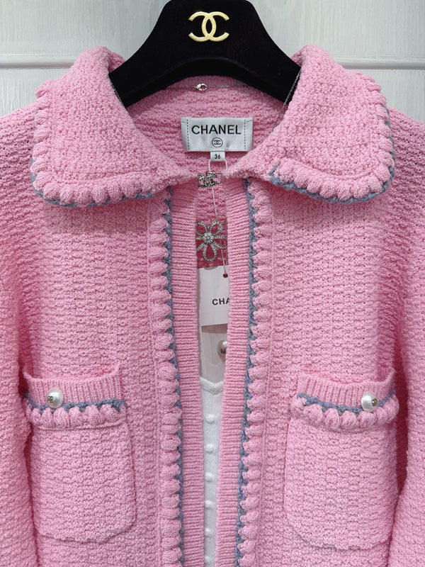 CC 25 Pink Cardigan Jacket Cotton Silk 226820
