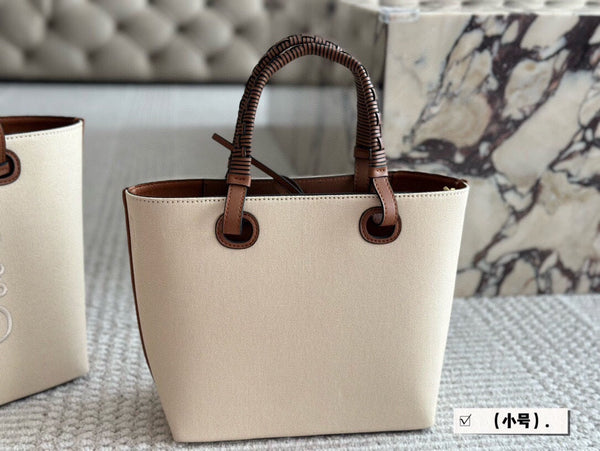 BORSA LOE MEDIUM 27 IN TELA BEIGE