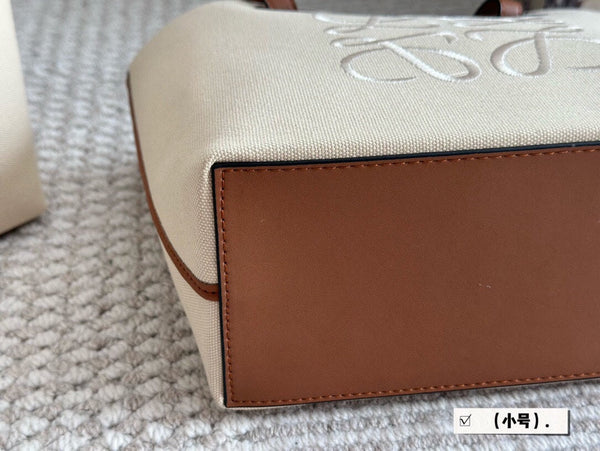 BORSA LOE MEDIUM 27 IN TELA BEIGE