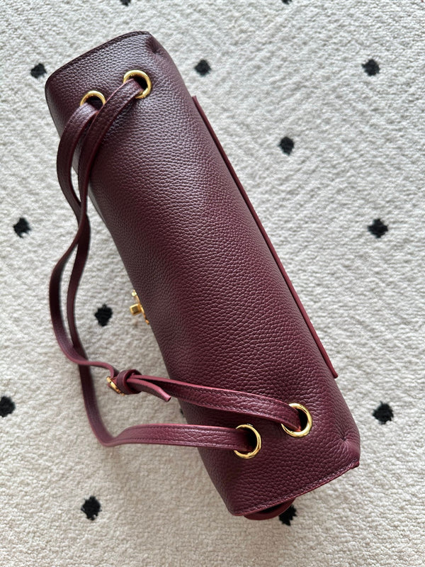 CC 26s Maxi Flap Bag 32cm Deep Burgundy Calfskin GHW