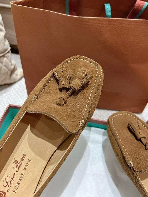 LP Dot sole walk mocassin Copper Brown Suede 215001