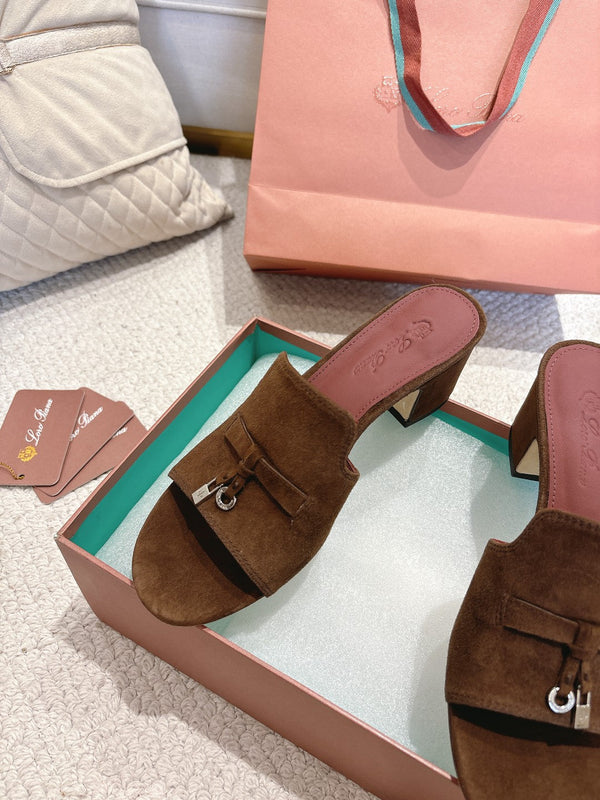 LP 25 Summer Charm Sandal 55 Dark Brown Suede