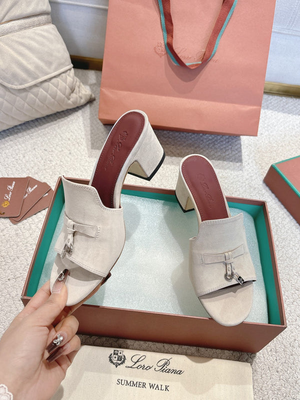 LP 25 Summer Charm Sandal 55 Cream Suede