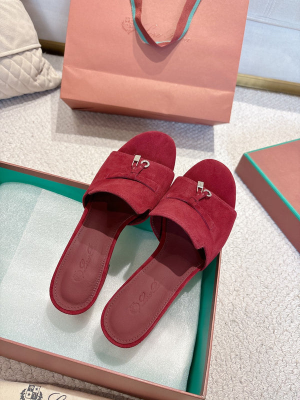 LP 25 Summer Charm Sandal 55 Dark Red Suede