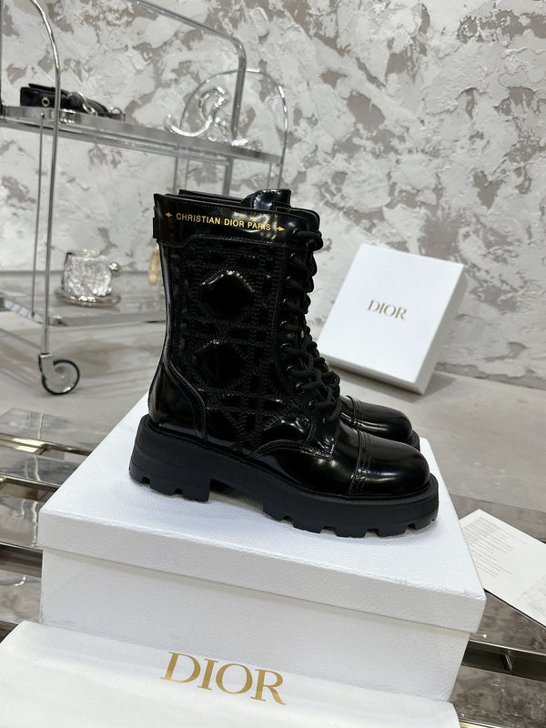 CD D-Unit Ankle Boot In Black Glossy Cowhide 100585