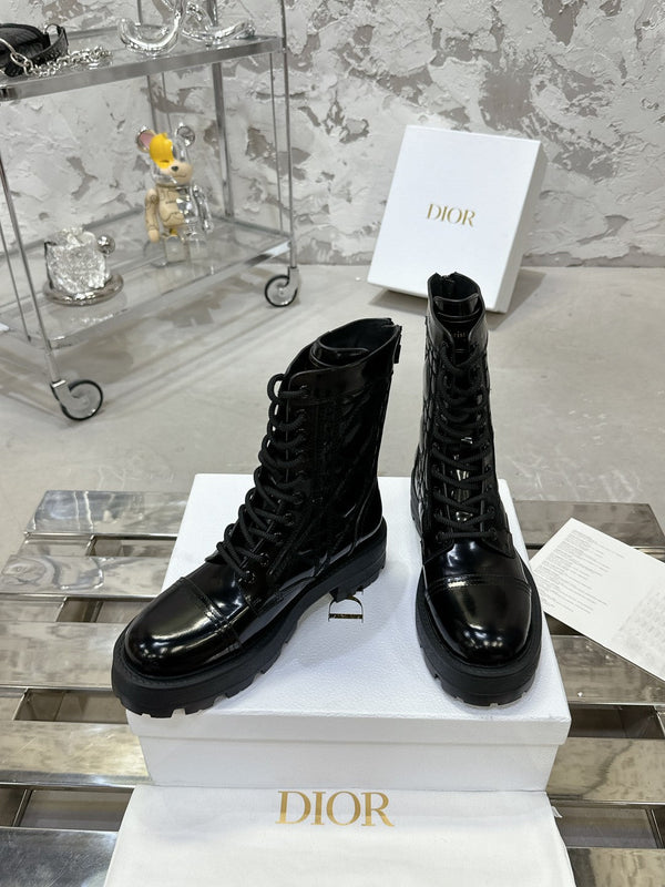 CD D-Unit Ankle Boot In Black Glossy Cowhide 100585