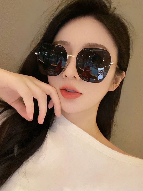 SQUARE FRAME SUNGLASSES G7639 IN METAL