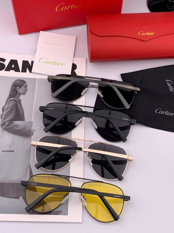 SIGNATURE C DE AVIATOR FRAME SUNGLASSES CK0614 IN METAL