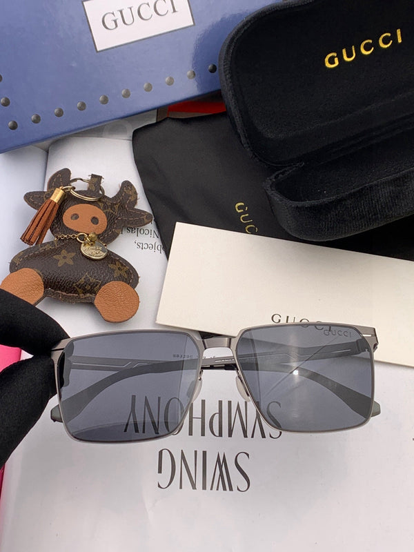 RECTANGULAR FRAME SUNGLASSES 9806 IN METAL