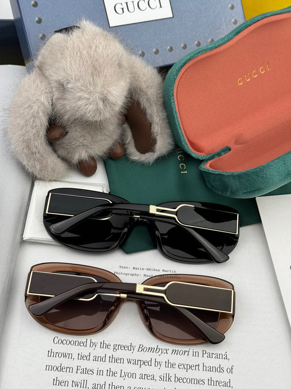 RECTANGULAR FRAME SUNGLASSES G0320 IN ACETATE