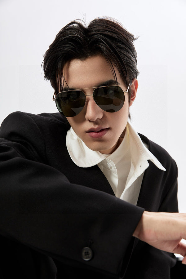 AVIATOR FRAME SUNGLASSES 575760 IN METAL