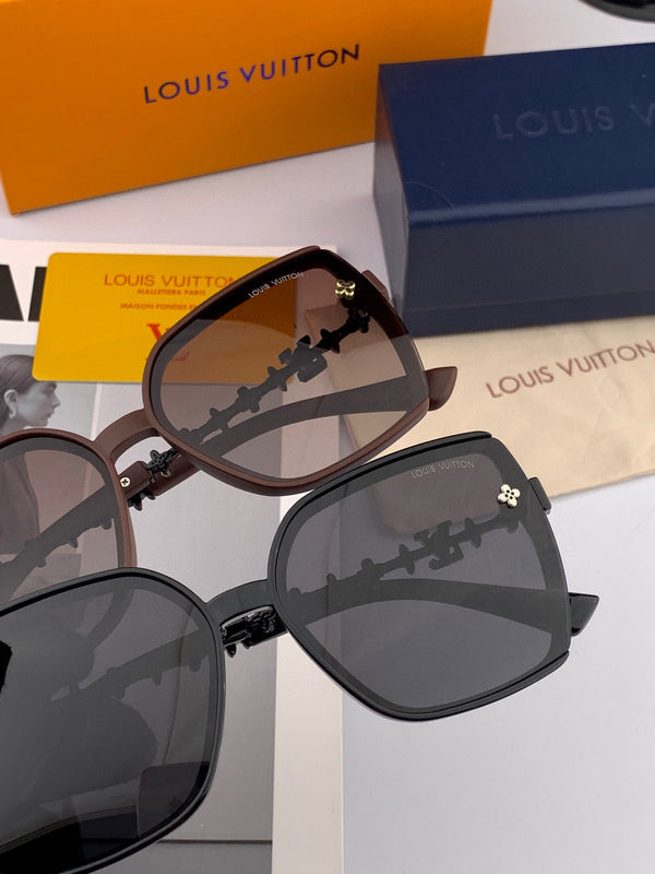 OCCHIALI DA SOLE QUADRATI L3992 IN ACETATO CON LOGO IN RILIEVO