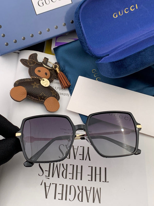 OVERSIZED SQUARE FRAME SUNGLASSES G1307 IN ACETATE AND METAL