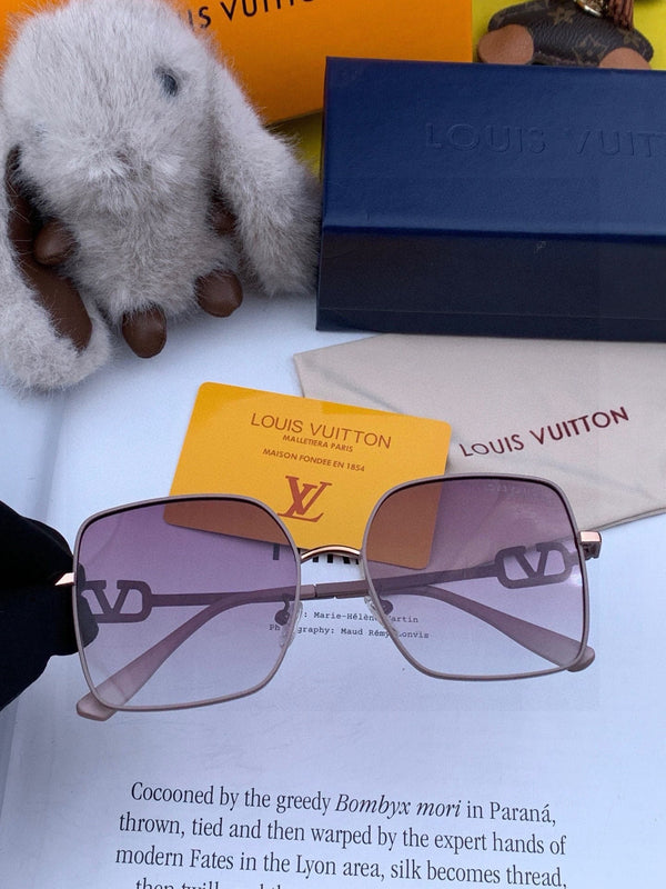 OCCHIALI DA SOLE QUADRATI L6375 IN METALLO