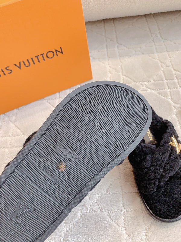 LV Bliss Comfort Mule Black Wool