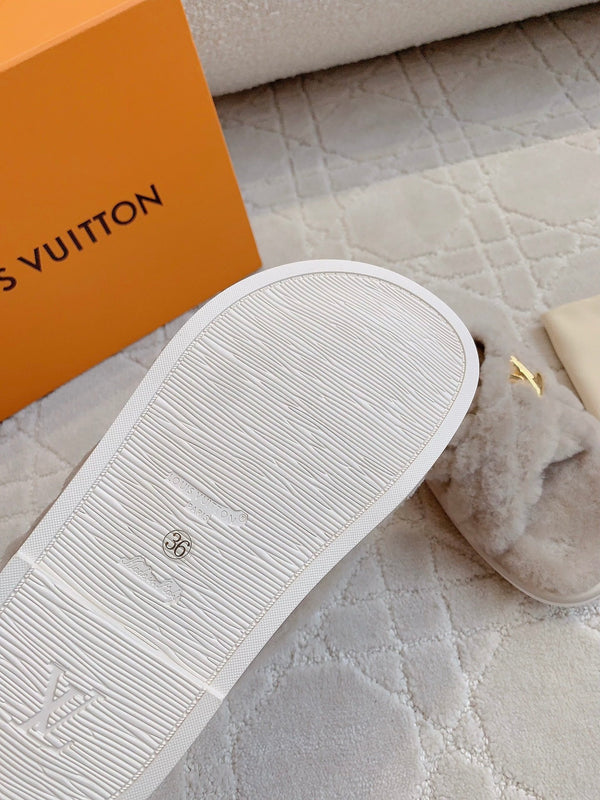 LV Bliss Comfort Mule Gray Wool