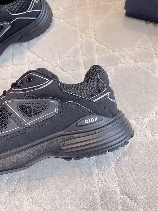 CD B30 Sneaker Black Polyester Mesh Fabric And Calfskin