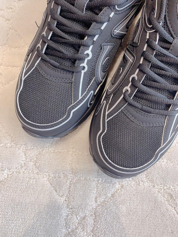 CD B30 Sneaker Black Polyester Mesh Fabric And Calfskin