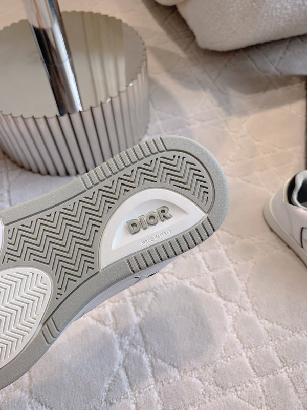 CD B27 Low-Top Sneaker White Black Print Calfskin