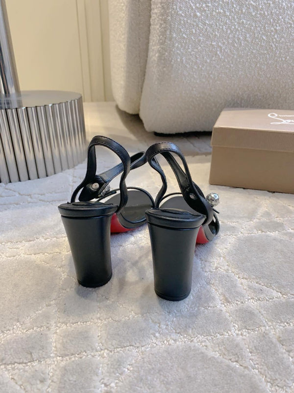 CL Atmospheria 90mm embellished sandals Black Leather 177088