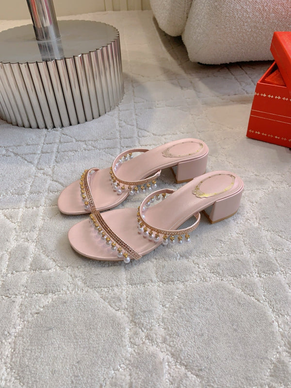 RC Pearl Slippers Pink Sheepskin 328431