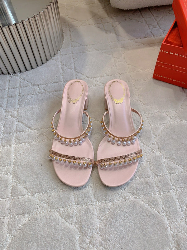 RC Pearl Slippers Pink Sheepskin 328431