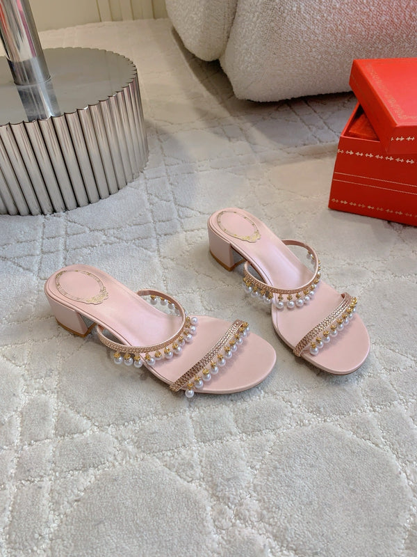 RC Pearl Slippers Pink Sheepskin 328431