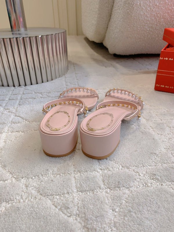 RC Pearl Slippers Pink Sheepskin 328431