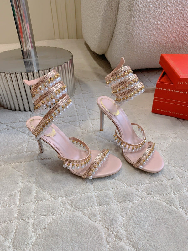 RC Pearl Sandals Pink Sheepskin 328430