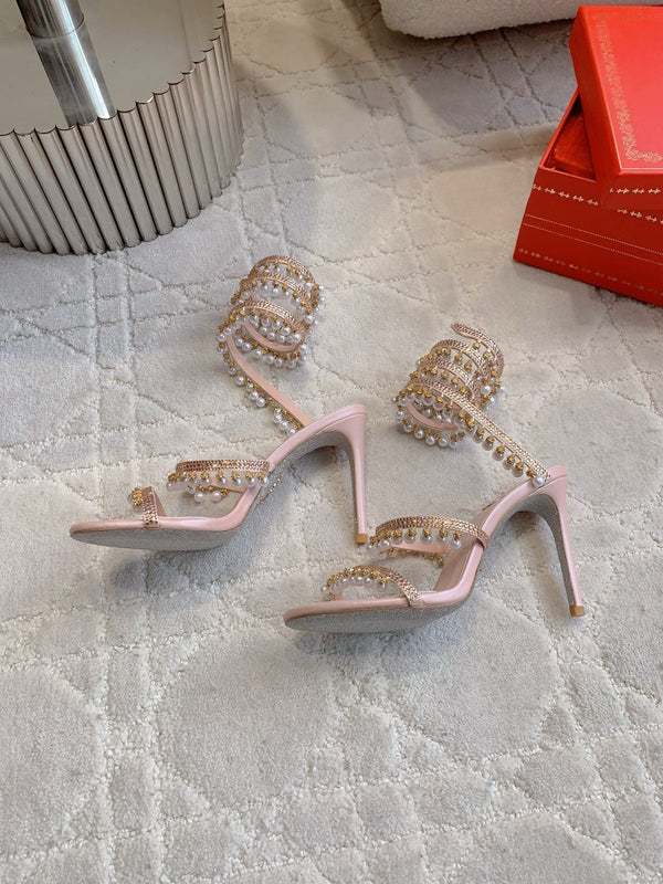 RC Pearl Sandals Pink Sheepskin 328430