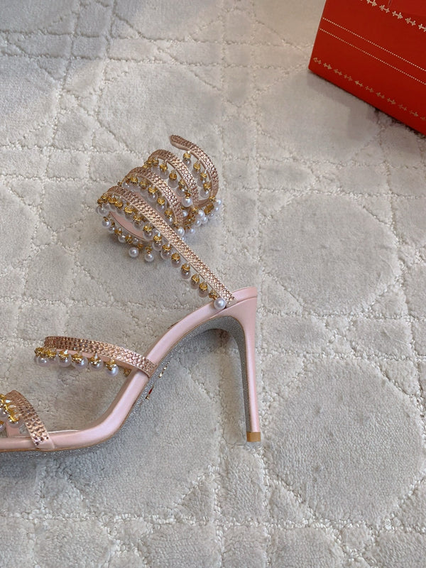 RC Pearl Sandals Pink Sheepskin 328430