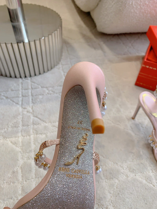 RC Pearl Sandals Pink Sheepskin 328430