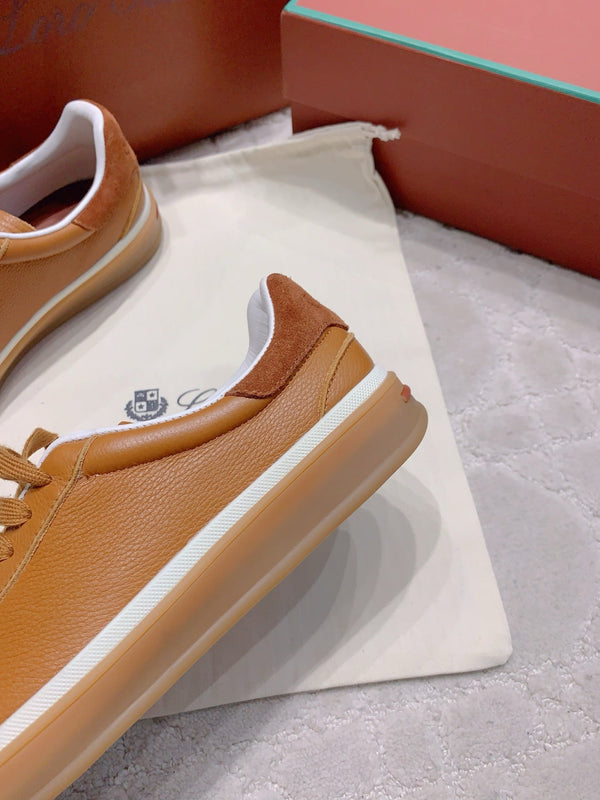 LP sneaker unisex style brown sheepskin mix suede 382664