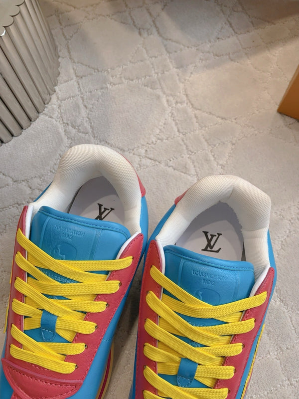 LV BUTTERSOFT Sneaker Dark Blue Monogram-Printed Lambskin 516886