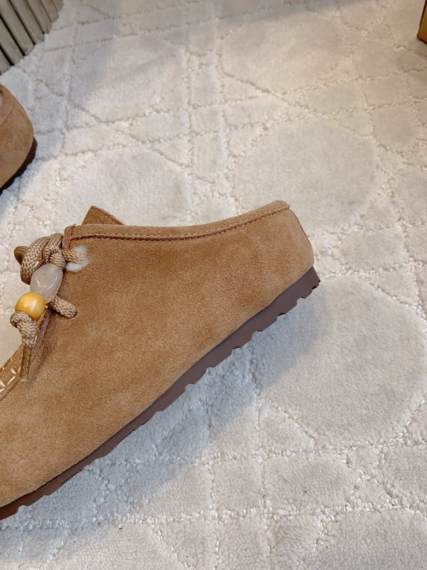 UGG Yupoo Loafers Caramel Wool Suede 516908